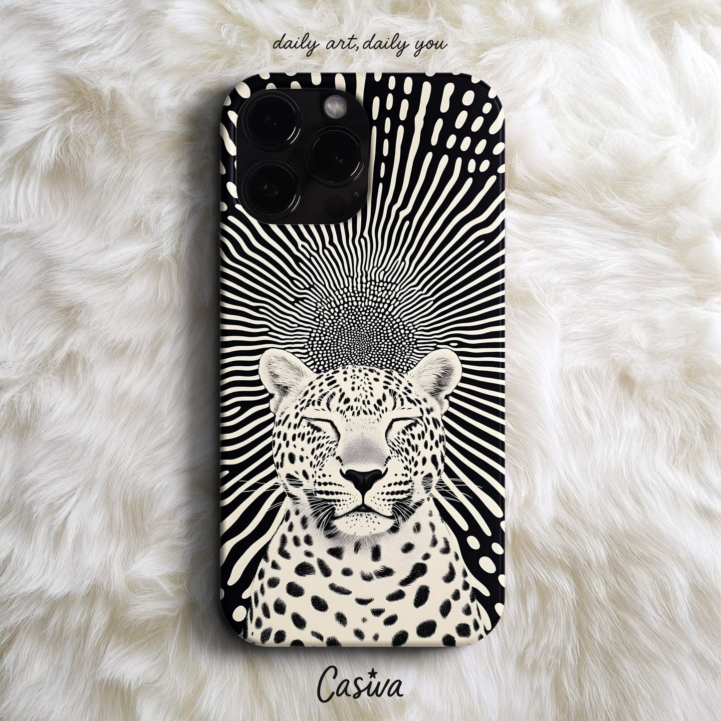 Casiva "Radiant Leopard" Tasarım Telefon Kılıfı - Animal Prints Serisi