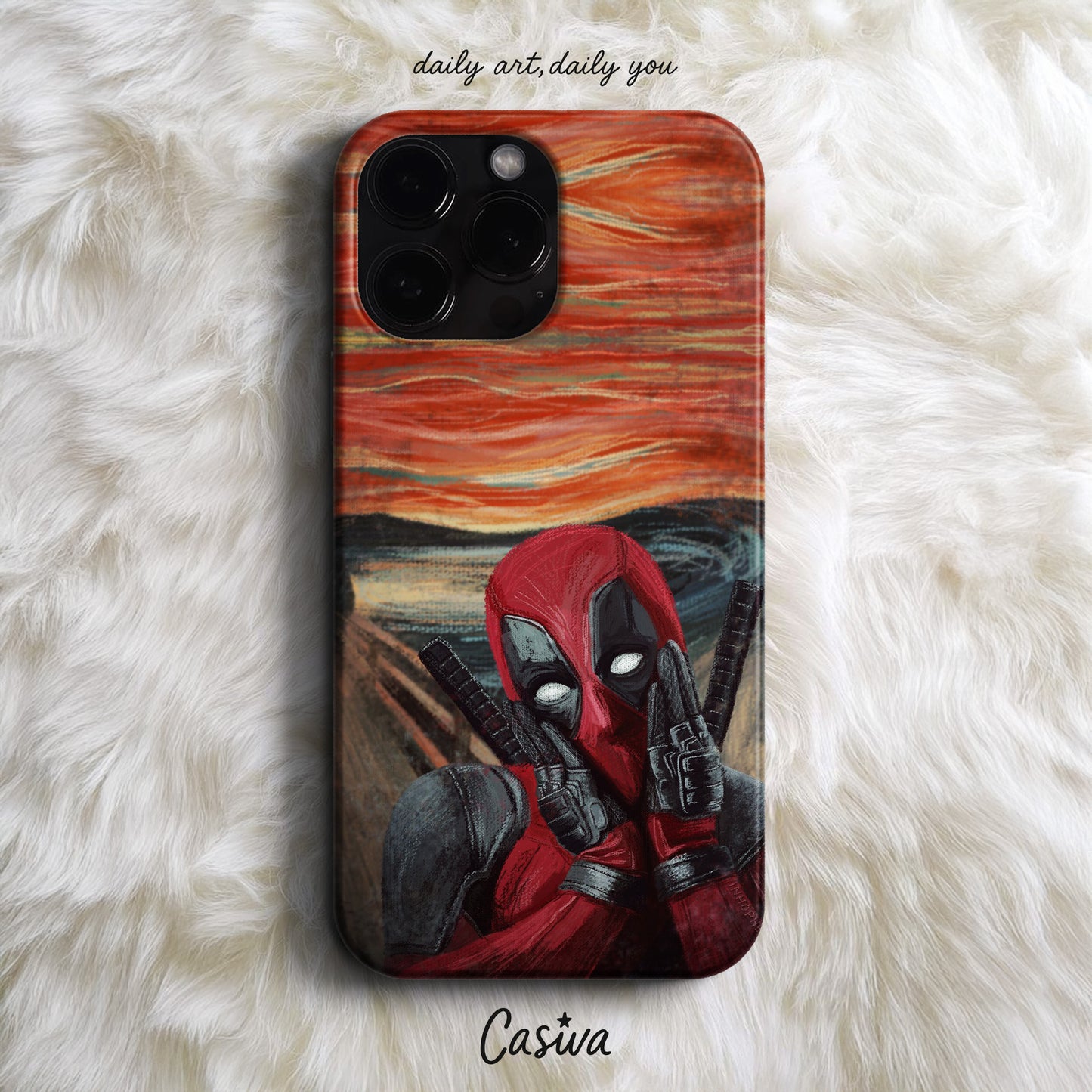 Casiva "Silent Scream" Tasarım Telefon Kılıfı - Art & Design Serisi