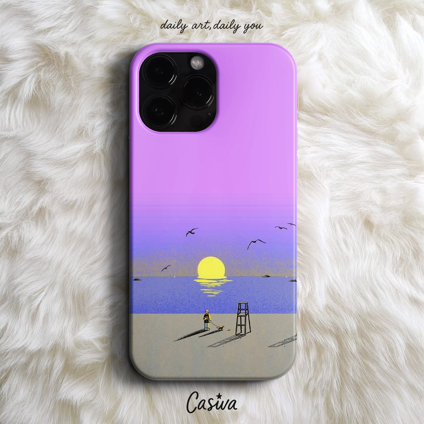 'Lilac Sunset' Tasarım Telefon Kılıfı