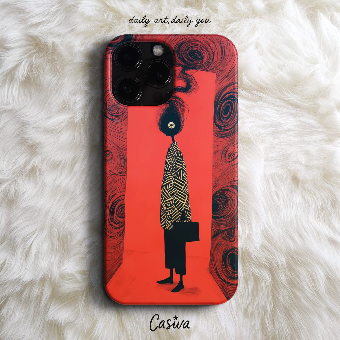 'Crimson Void' Tasarım Telefon Kılıfı