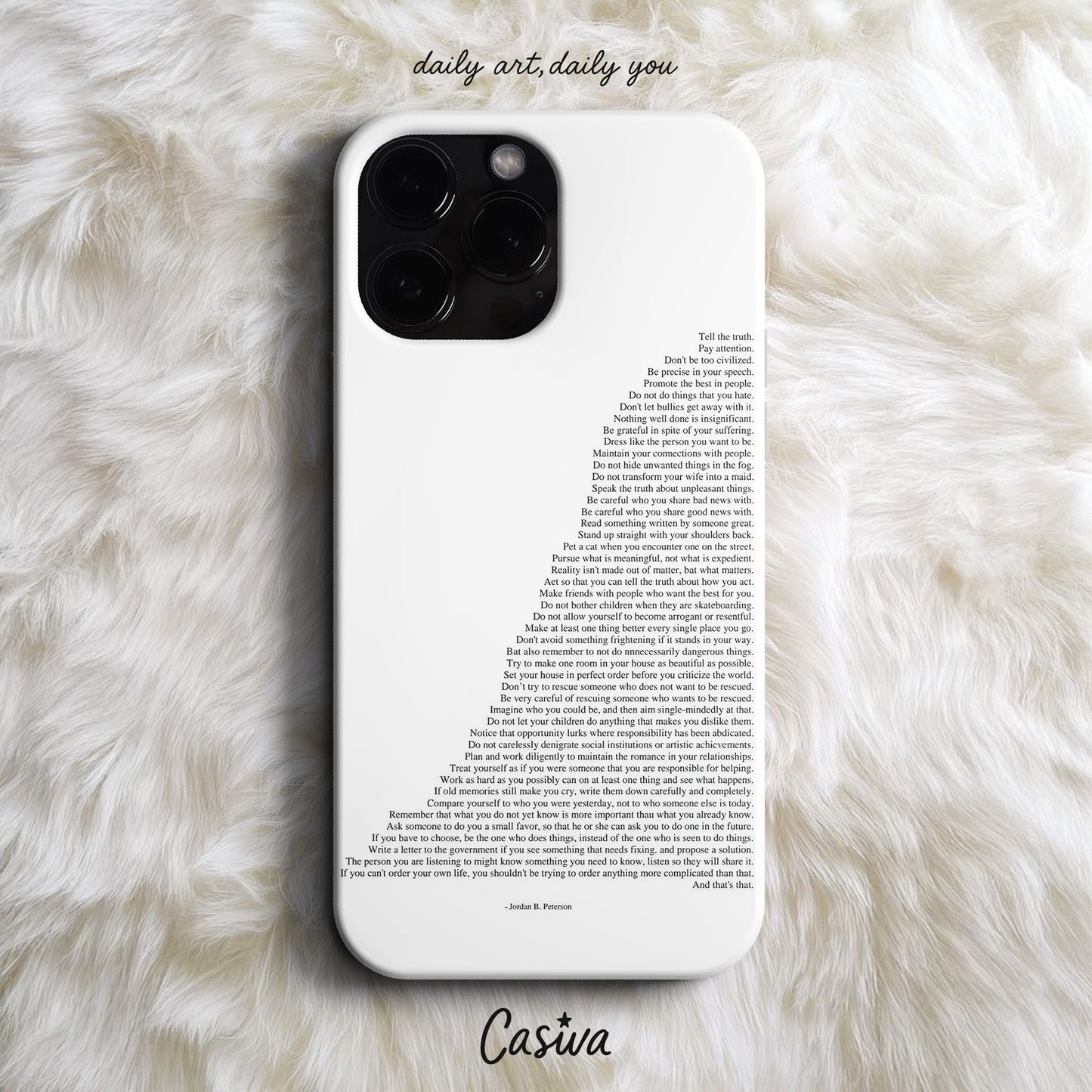 'The Rules Of Life' Tasarım Telefon Kılıfı