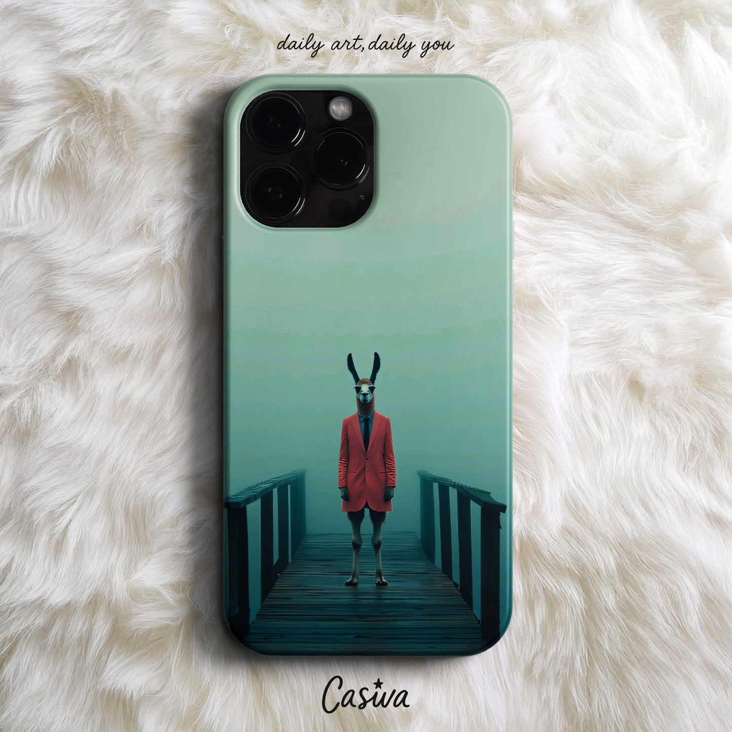 Casiva "Donkey In The Mist" Tasarım Telefon Kılıfı - Animal Design Serisi