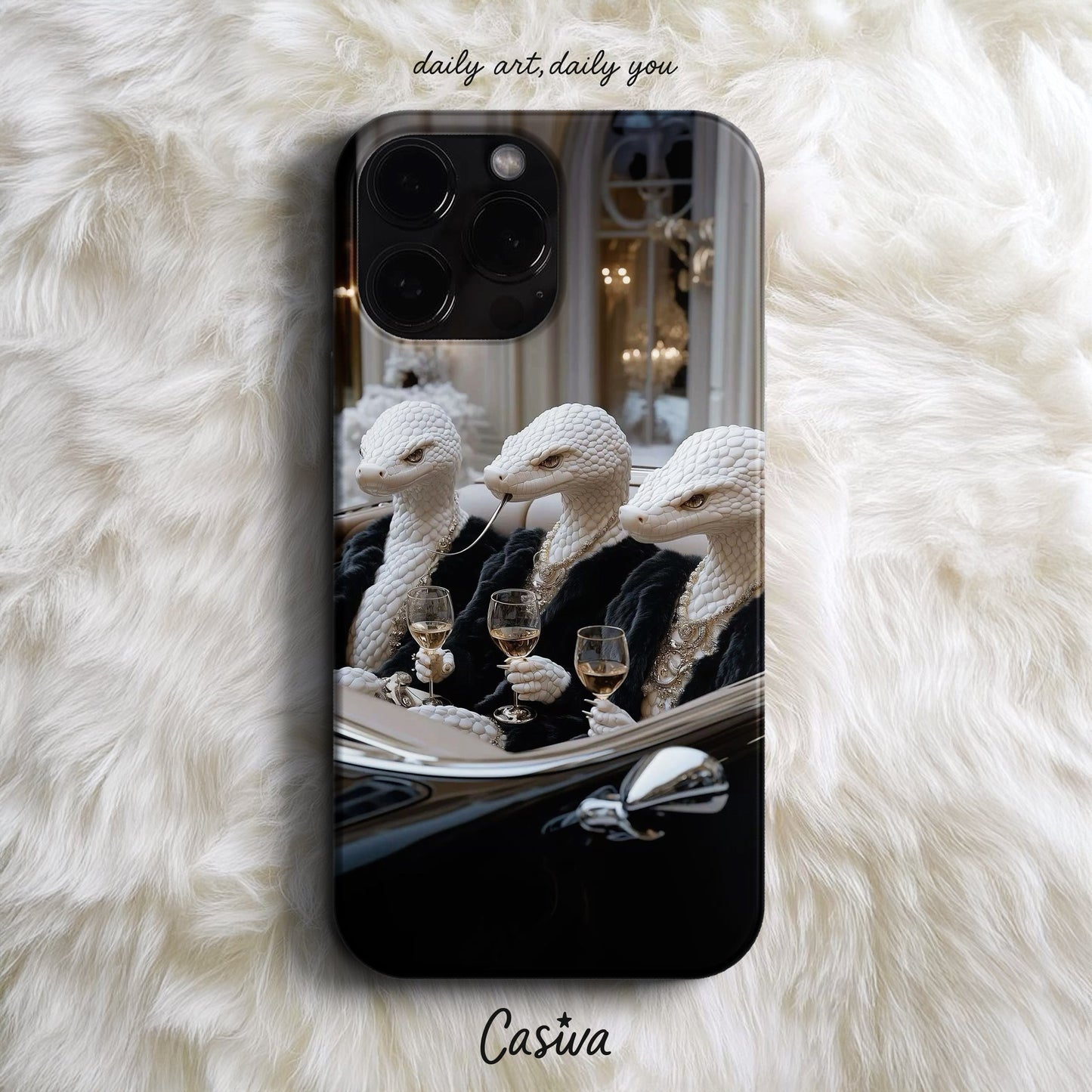 Casiva "Serpent Dynasty" Tasarım Telefon Kılıfı - Premium Design Collection Serisi