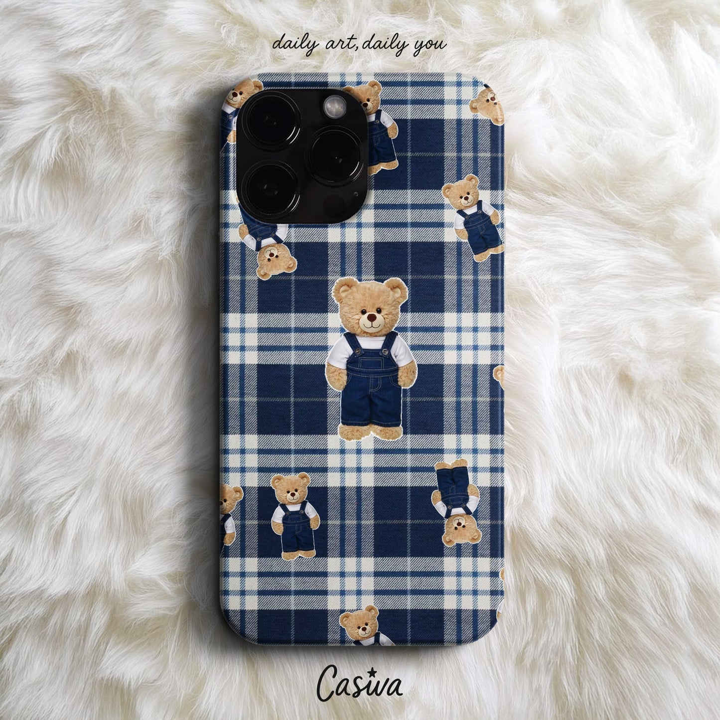 Casiva "Preppy Teddy" Tasarım Telefon Kılıfı - Karakter Tasarımlar Serisi