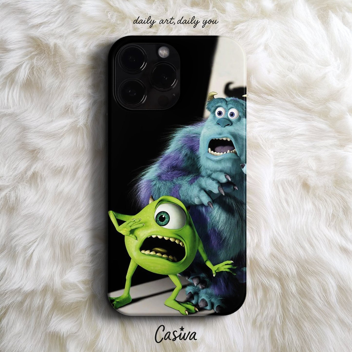 Casiva "Monster Duo" Tasarım Telefon Kılıfı - Karakter Tasarımları Serisi