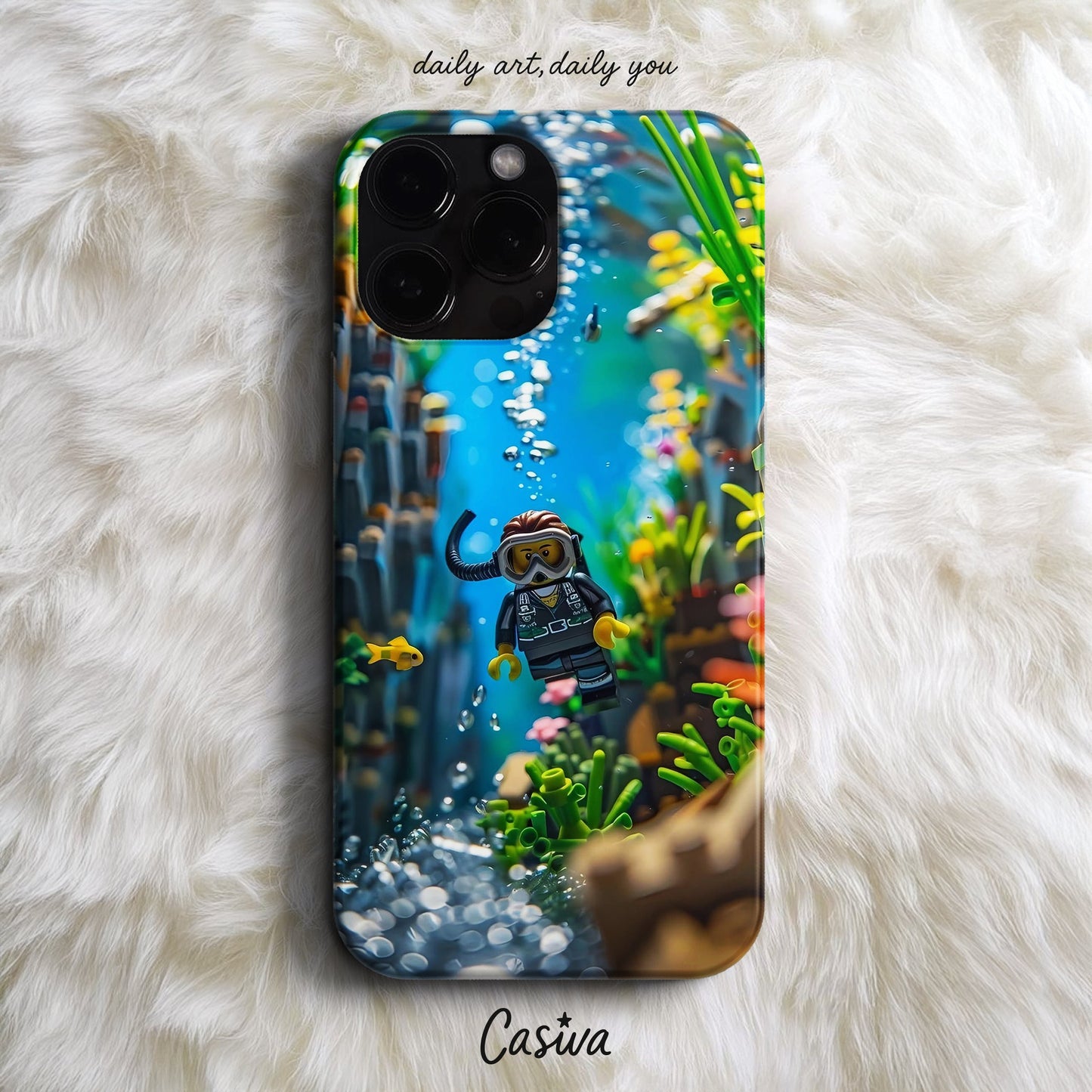 Casiva "Underwater Diver" Tasarım Telefon Kılıfı - Tasarım Kılıflar Serisi