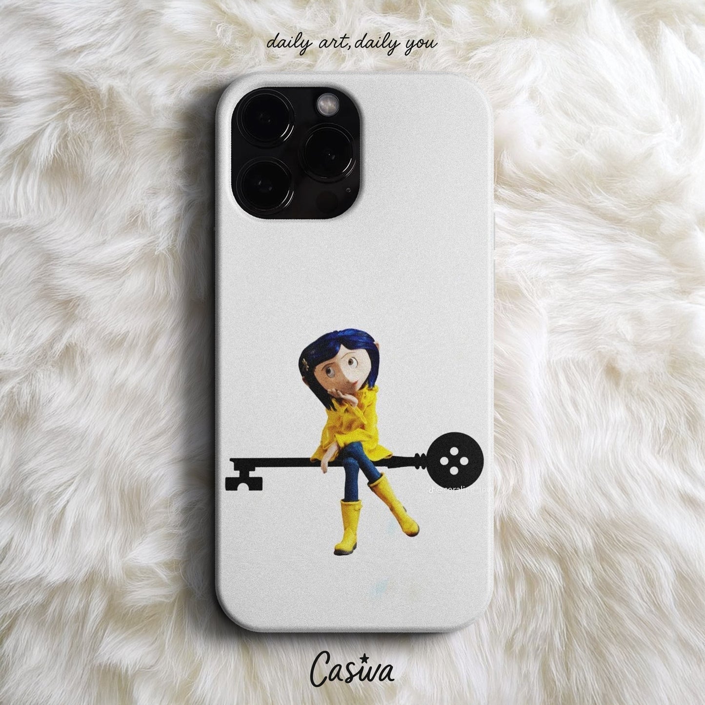 Casiva "Coraline Button Key" Tasarım Telefon Kılıfı - Film Hayranları Serisi