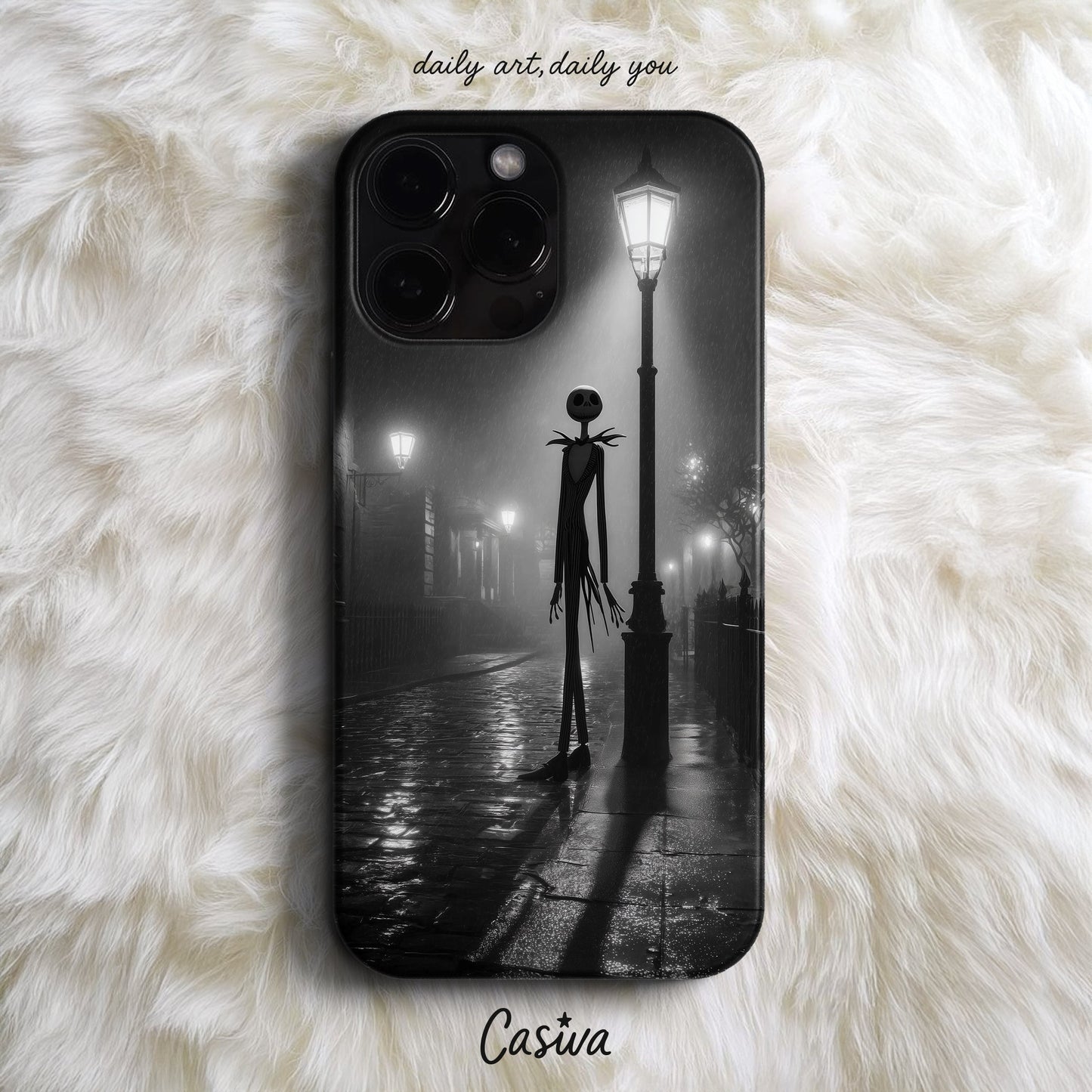 Casiva "Jack Skellington Noir Street" Tasarım Telefon Kılıfı - Character & Pop Culture Serisi