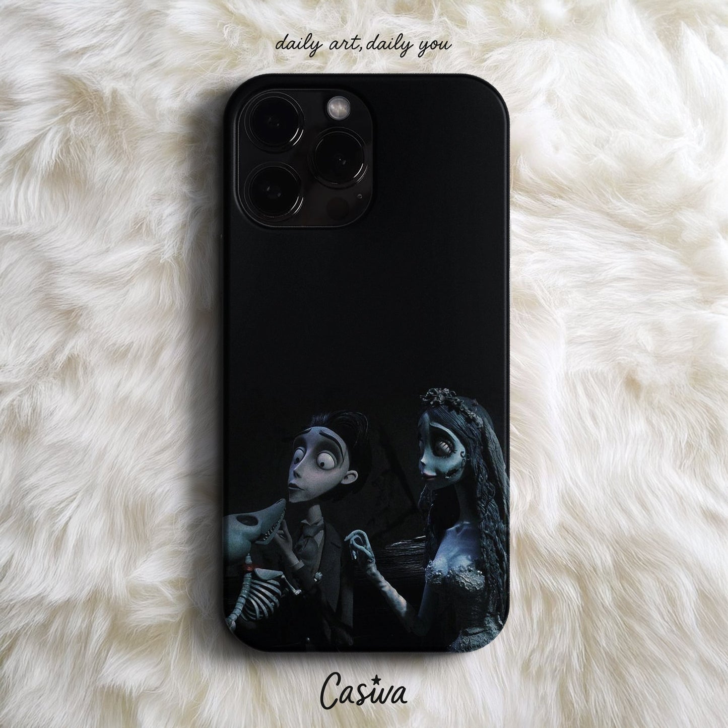 Casiva "Corpse Bride Romance" Tasarım Telefon Kılıfı - Tim Burton Serisi