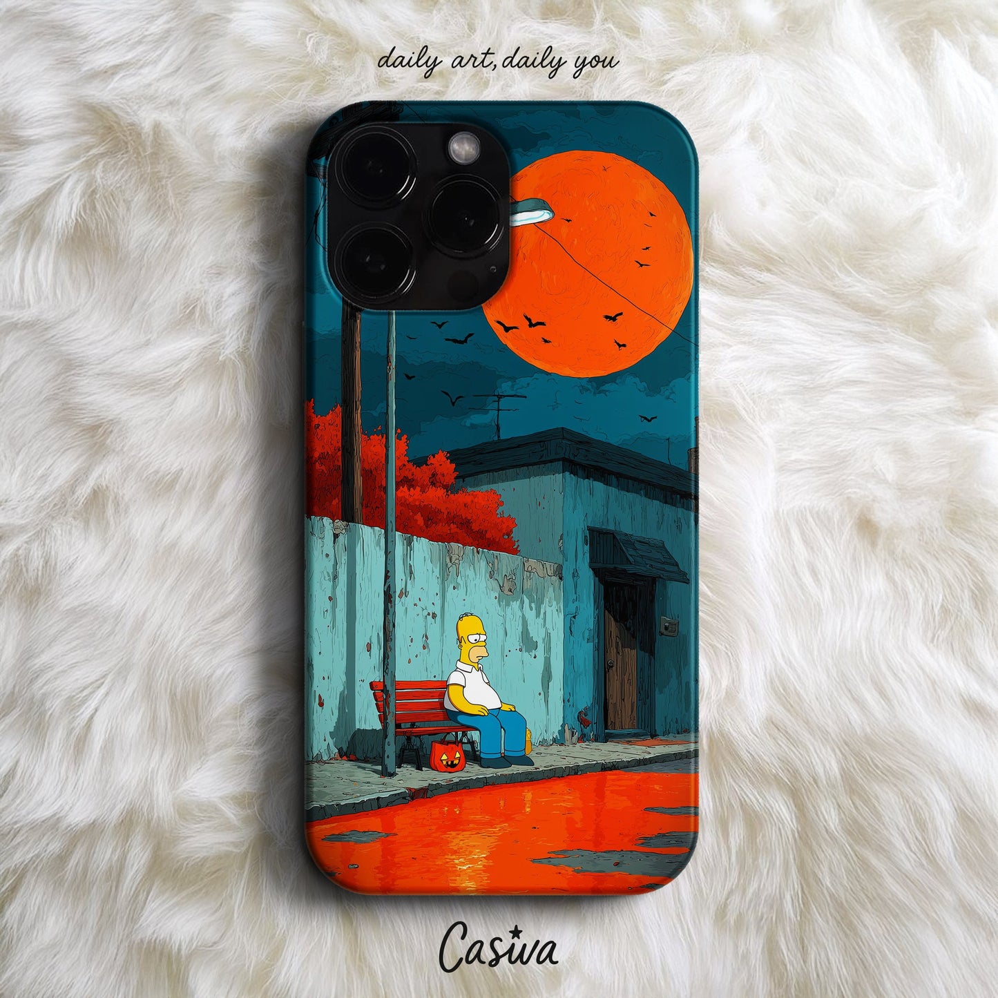 Casiva "Pumpkin Night" Tasarım Telefon Kılıfı - Seasonal Designs Serisi