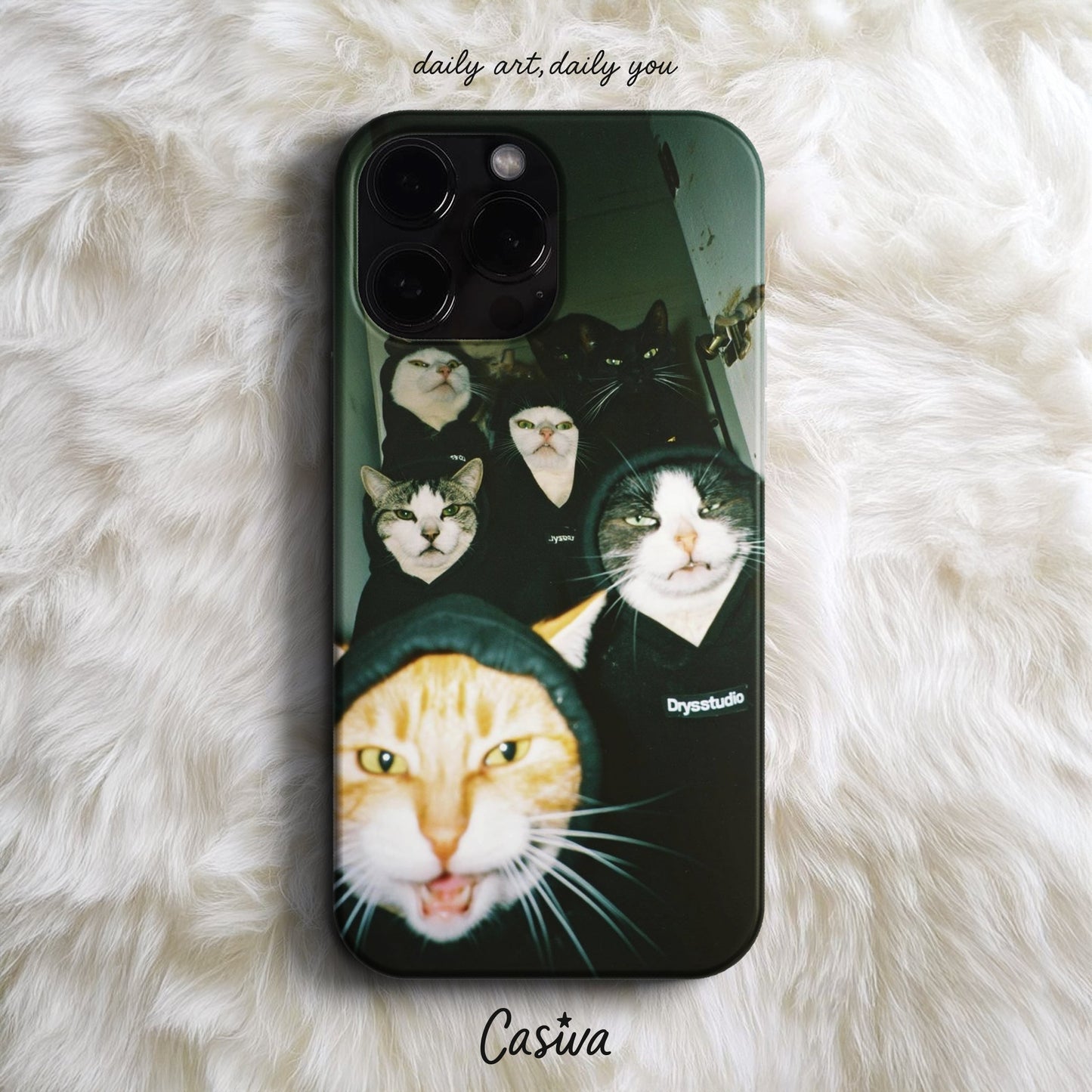 Casiva "Gangster Cats" Tasarım Telefon Kılıfı - Character & Cartoon Serisi