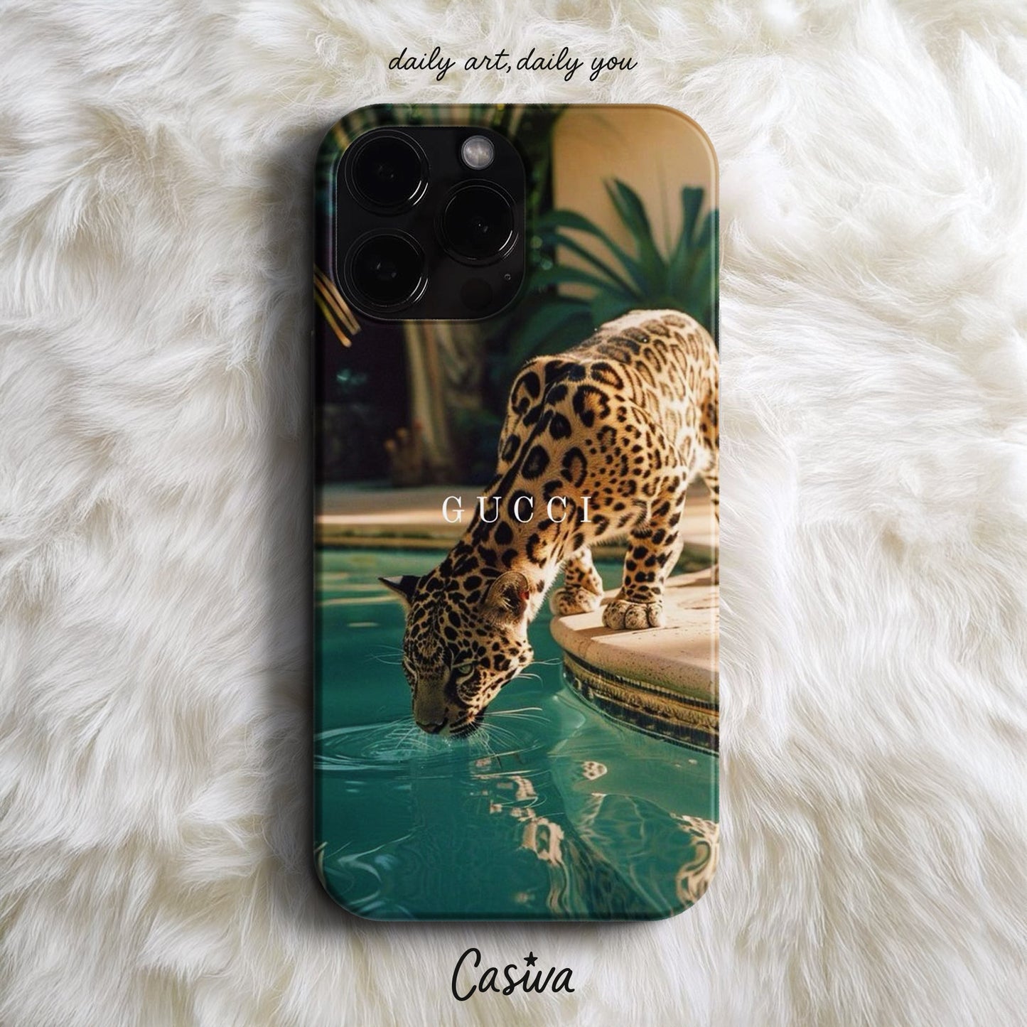 Casiva "Luxury Leopard" Tasarım Telefon Kılıfı - Premium Tasarımlar Serisi