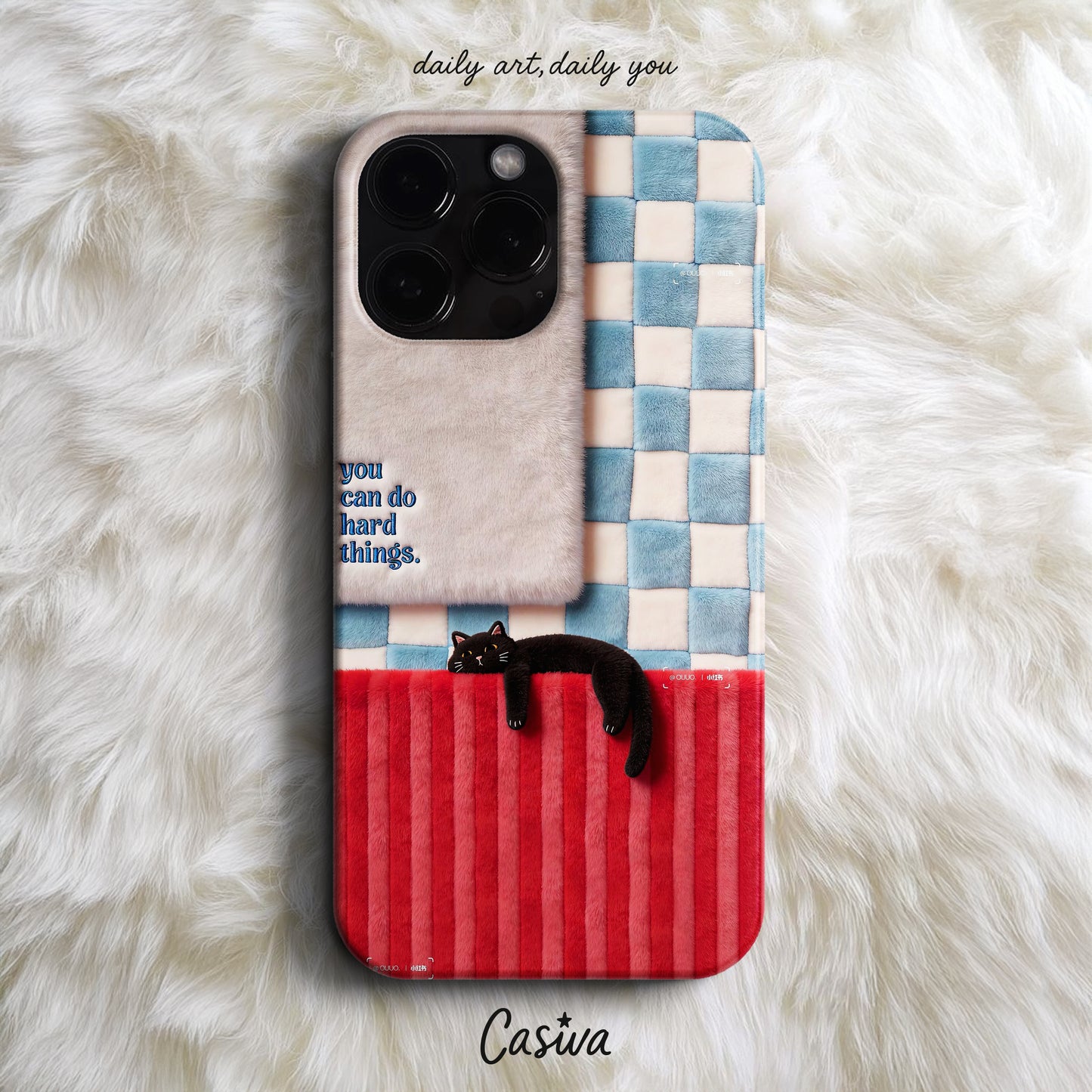 Casiva "Lazy Cat Nap" Tasarım Telefon Kılıfı – Cute Serisi