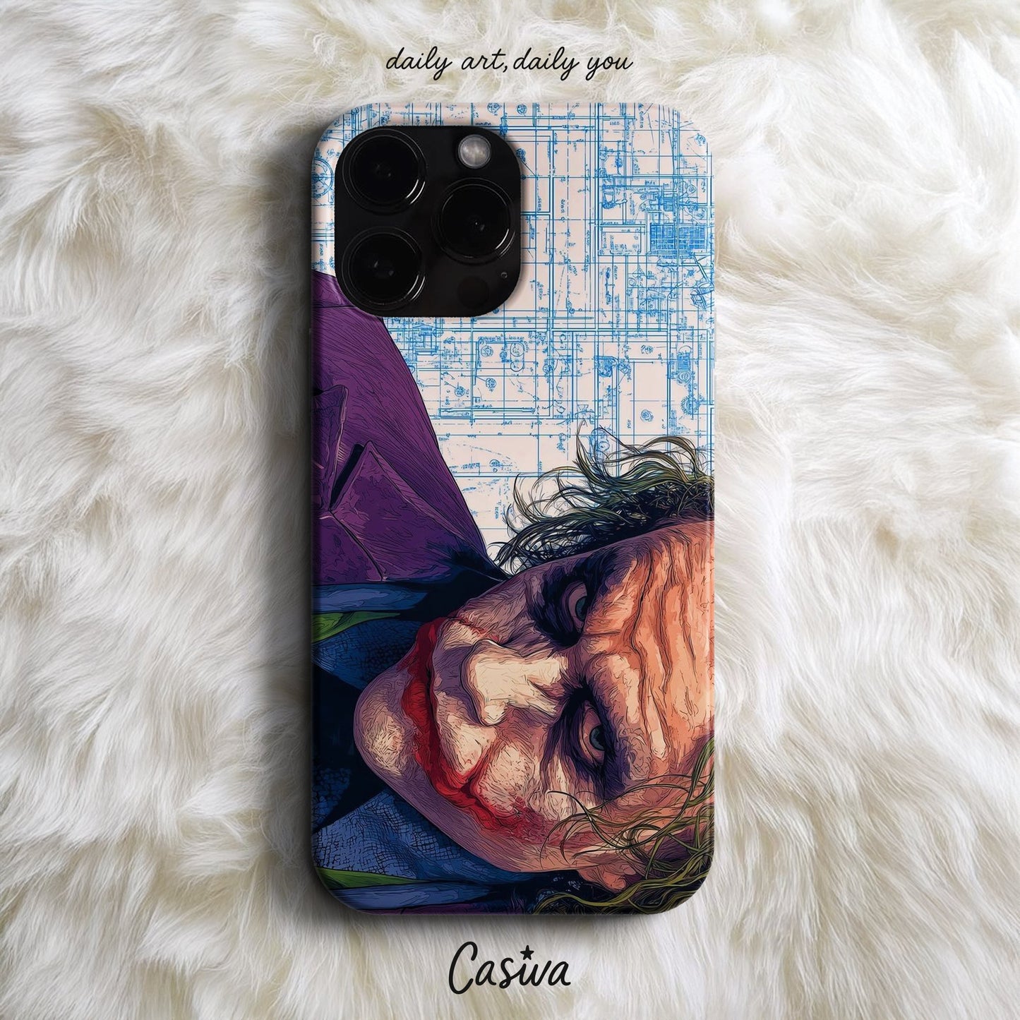 Casiva "Joker Serious" Tasarım Telefon Kılıfı - Pop Culture Serisi