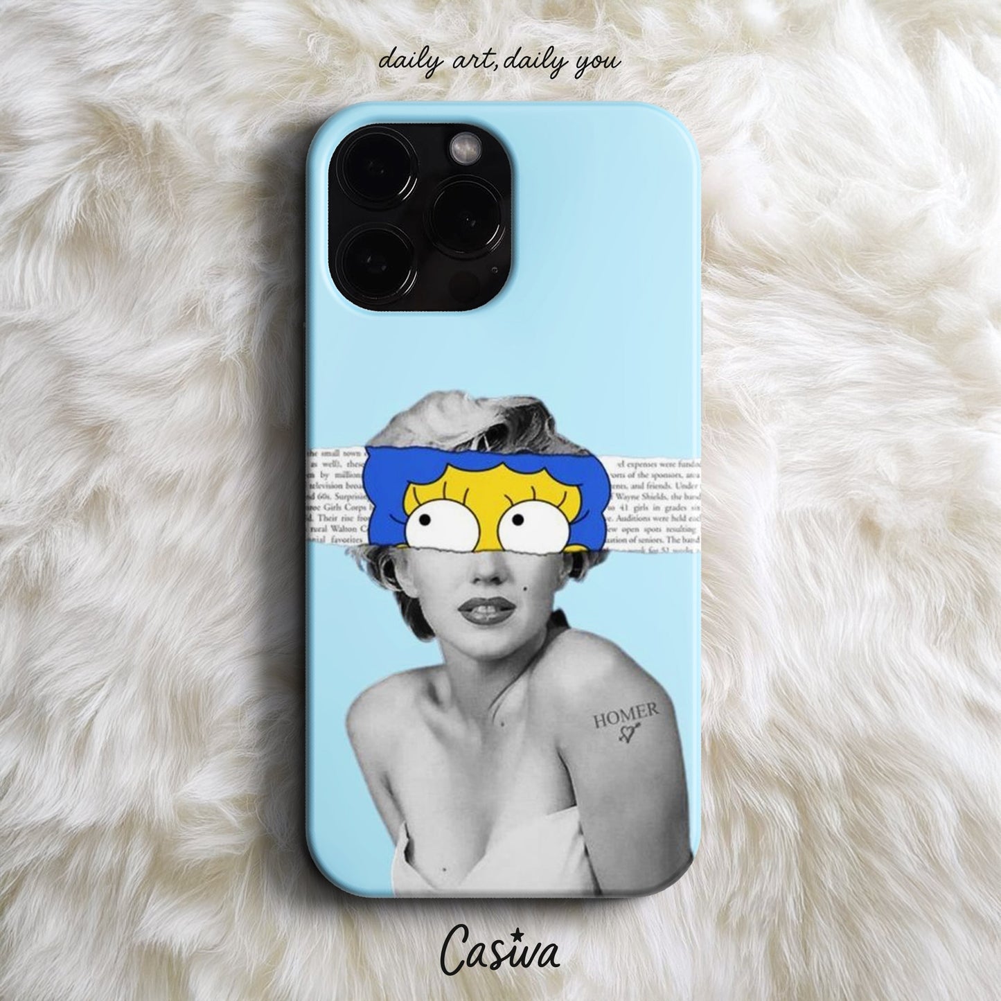 Casiva "Cartoon Diva" Tasarım Telefon Kılıfı - Pop Art & Sanat Serisi
