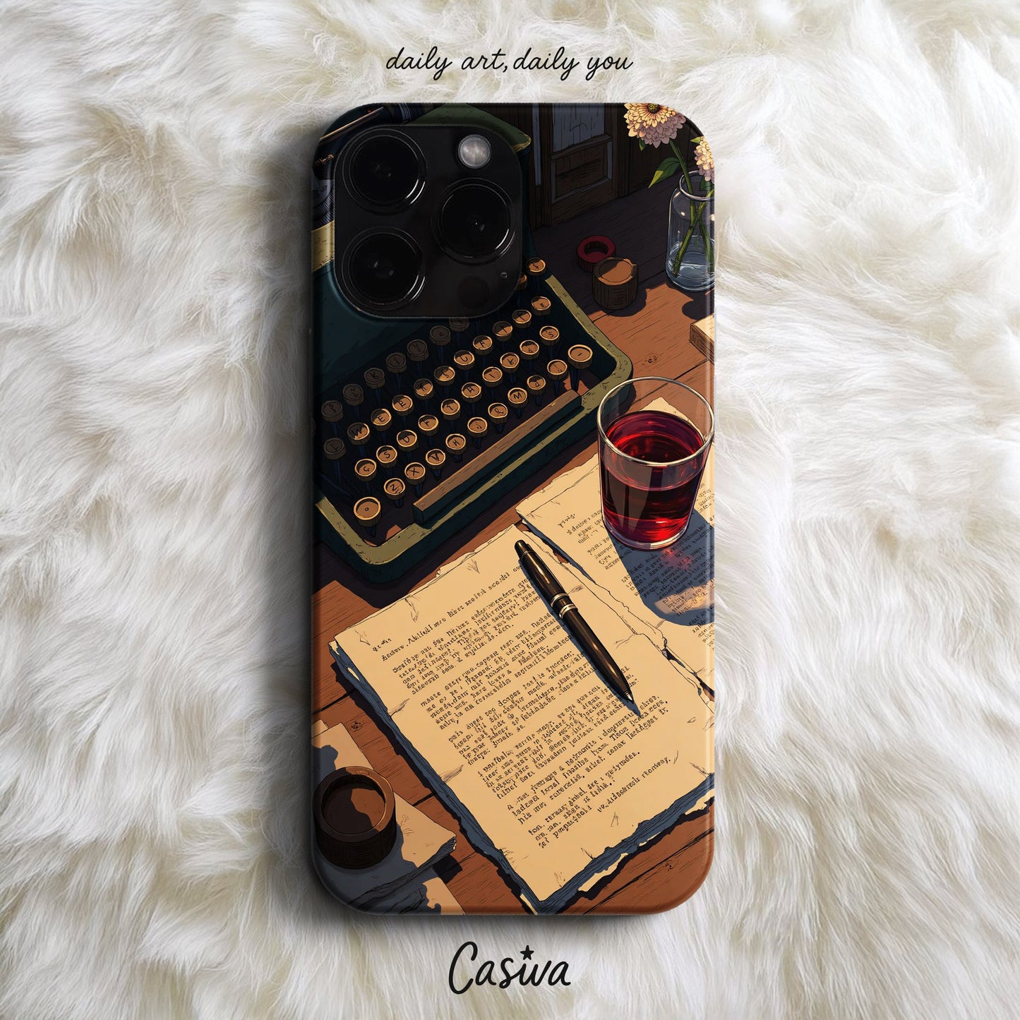 Casiva "Writer's Mood" Tasarım Telefon Kılıfı - Tasarım Koleksiyonu Serisi