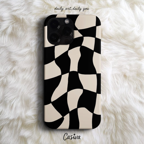 'Wavy Check' Tasarım Telefon Kılıfı