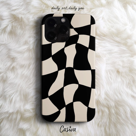 'Wavy Check' Tasarım Telefon Kılıfı
