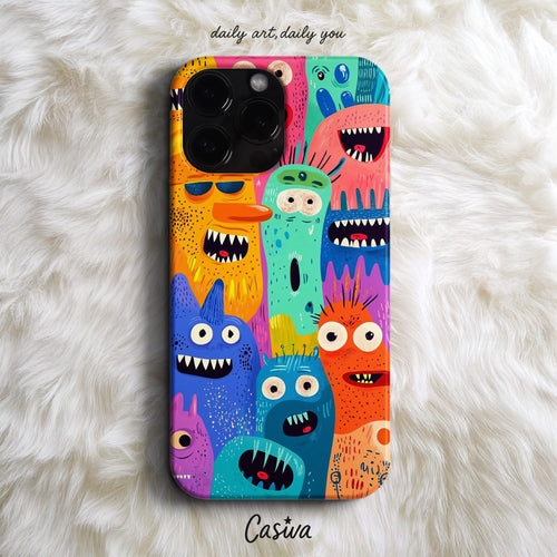 'Monster Party' Tasarım Telefon Kılıfı