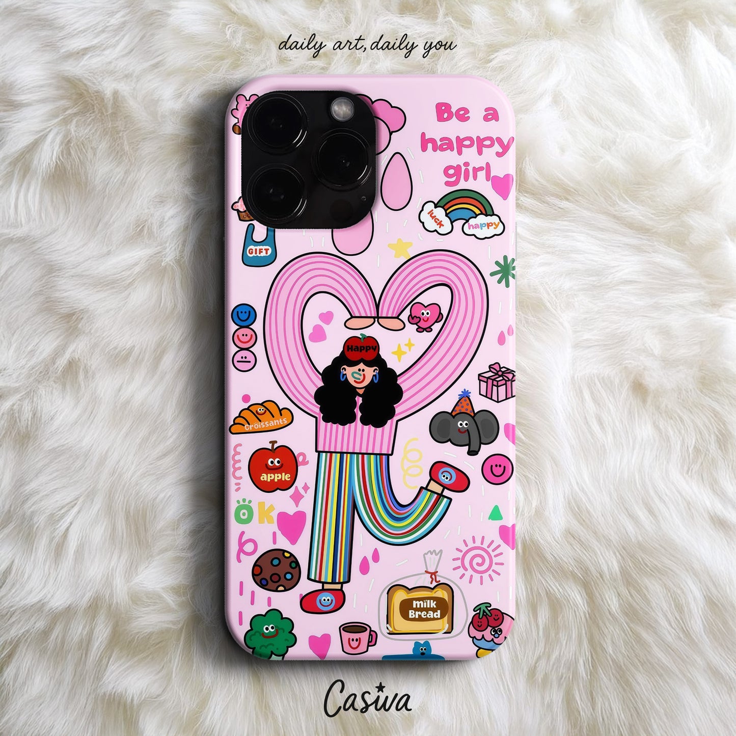 Casiva "Happy Girl Era" Tasarım Telefon Kılıfı - Tasarım Kılıflar Serisi
