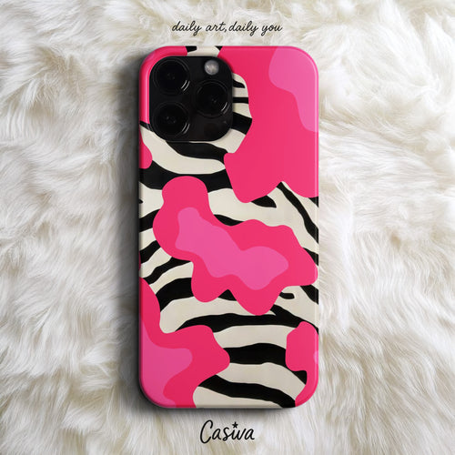 Casiva "Funky Zebra" Tasarım Telefon Kılıfı - Animal Patterns Serisi
