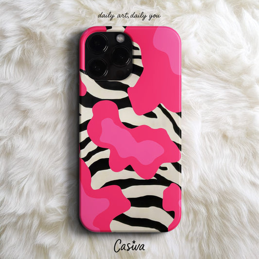 Casiva "Funky Zebra" Tasarım Telefon Kılıfı - Animal Patterns Serisi