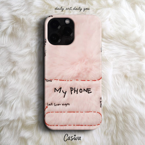 Casiva "Plushy Sketch" Tasarım Telefon Kılıfı - iPhone Kılıfları Serisi