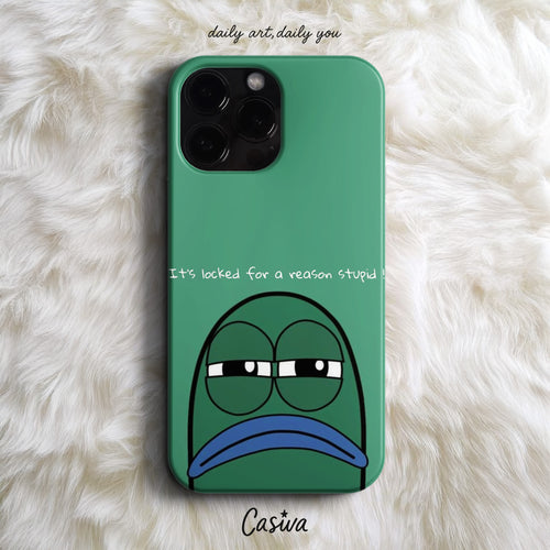 Casiva "Judgemental Fish" Tasarım Telefon Kılıfı - Karakterli Tasarımlar Serisi