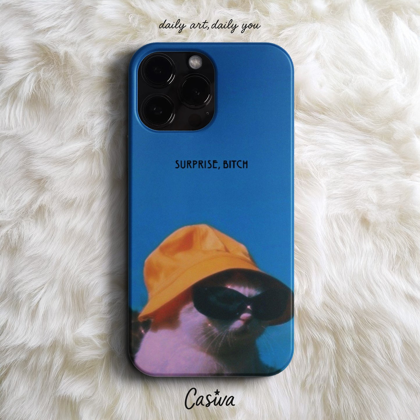 Casiva "Sassy Cat" Tasarım Telefon Kılıfı - Hayvan Tasarımları Serisi