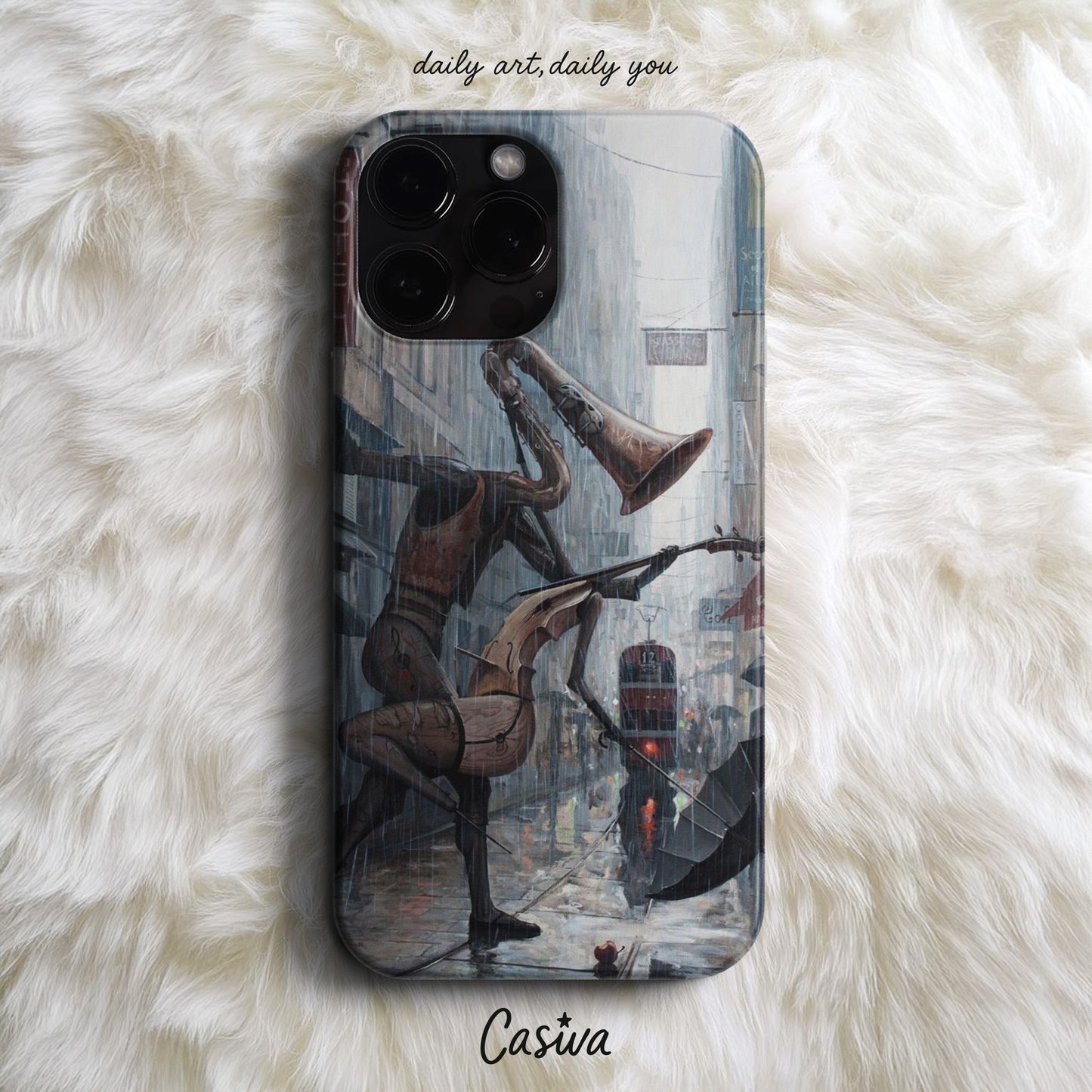 Casiva "Midnight Jazz" Tasarım Telefon Kılıfı - Premium Designs Serisi