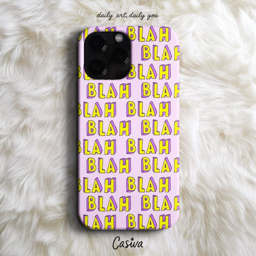 Casiva "Blah Blah Blah" Tasarım Telefon Kılıfı - iPhone Kılıfları Serisi
