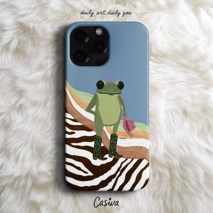 'Cowboy Frog' Tasarım Telefon Kılıfı