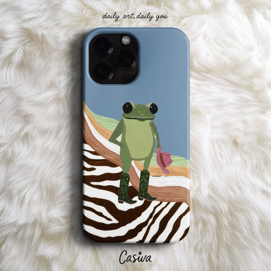 'Cowboy Frog' Tasarım Telefon Kılıfı