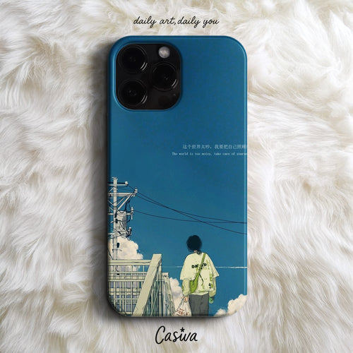 'Quiet World' Tasarım Telefon Kılıfı
