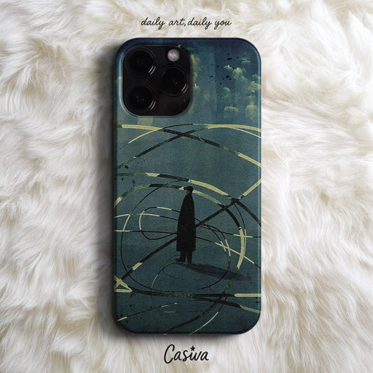 'Abstract Solitude' Tasarım Telefon Kılıfı