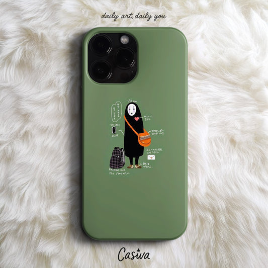 Casiva "Kaonashi Day Off" Tasarım Telefon Kılıfı - Anime & Manga Serisi