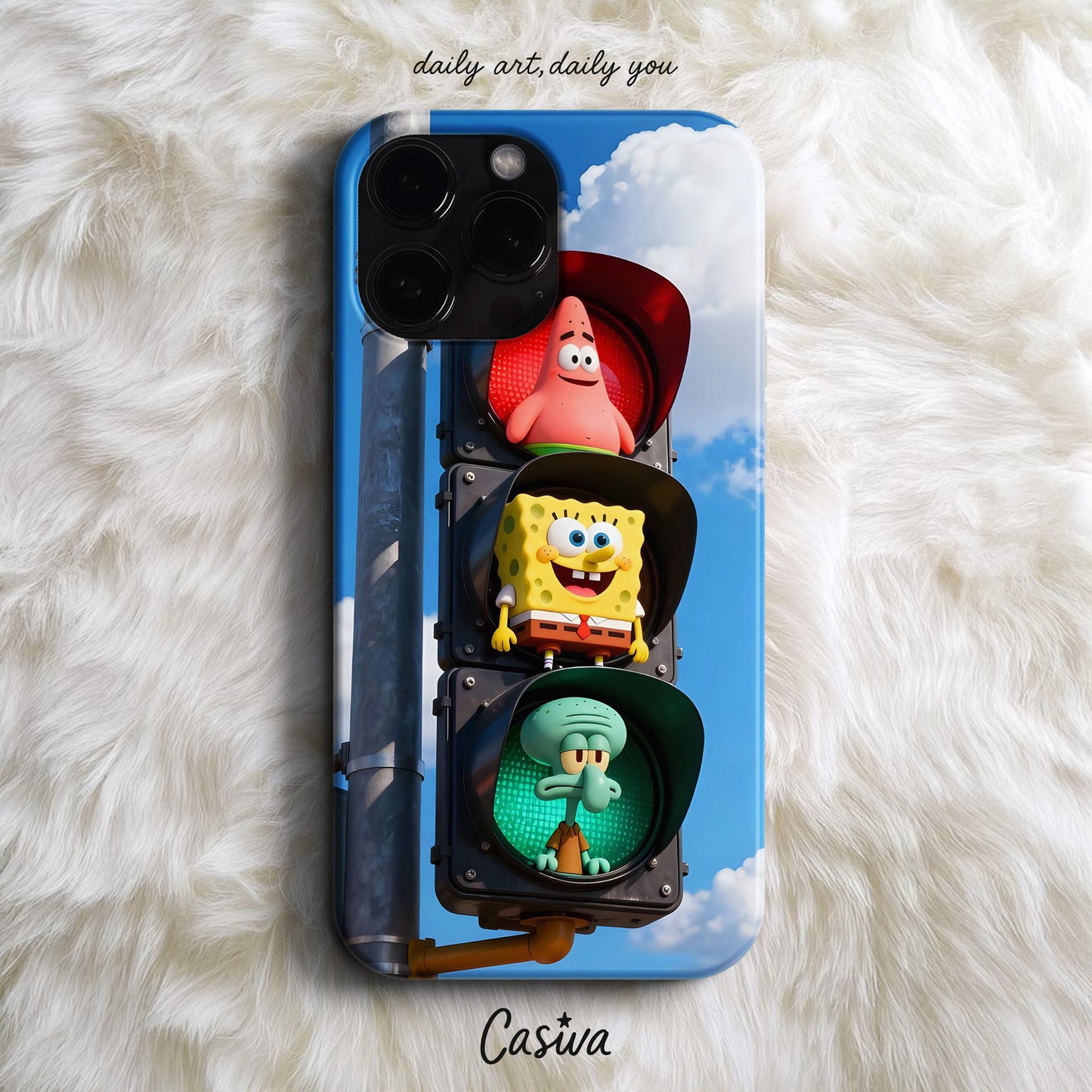 Casiva "Traffic Light Smile" Tasarım Telefon Kılıfı - Modern Tasarımlar Serisi