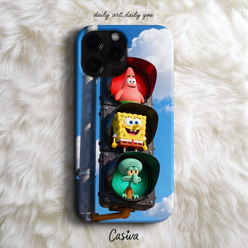 Casiva "Traffic Light Smile" Tasarım Telefon Kılıfı - Modern Tasarımlar Serisi