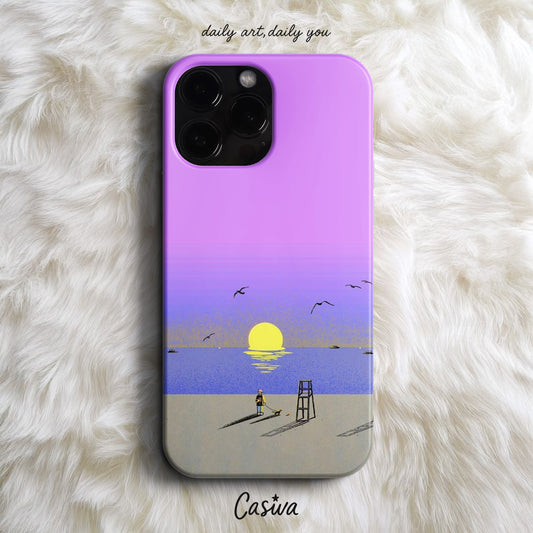 'Lilac Sunset' Tasarım Telefon Kılıfı
