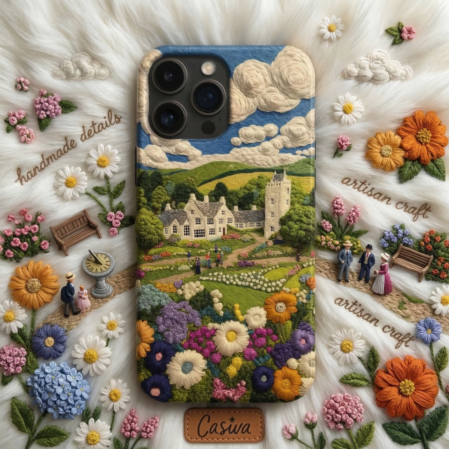 Casiva "Pastel Bloom Cottage" Tasarım Telefon Kılıfı - Tasarım Koleksiyonu Serisi