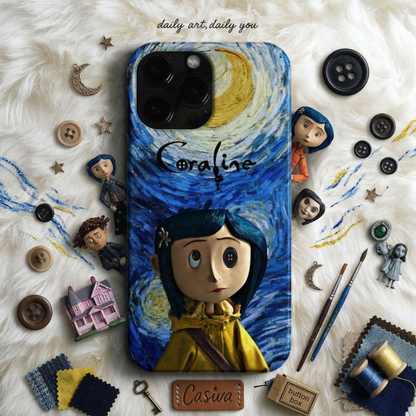 Casiva "Button Eyes Mystery" Tasarım Telefon Kılıfı - Film Temalı Kılıflar Serisi