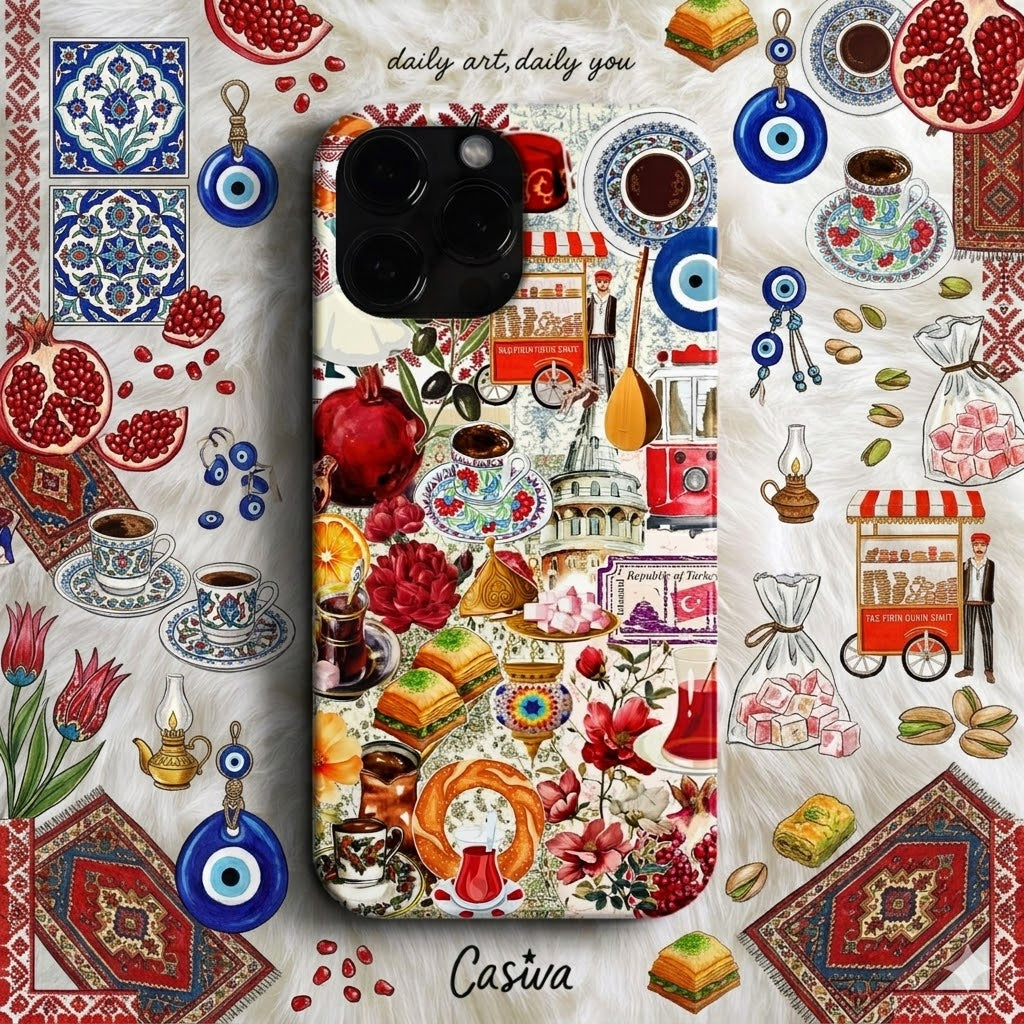 Casiva "Istanbul Mosaic" Tasarım Telefon Kılıfı – Art Serisi