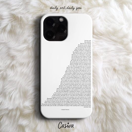 'The Rules Of Life' Tasarım Telefon Kılıfı