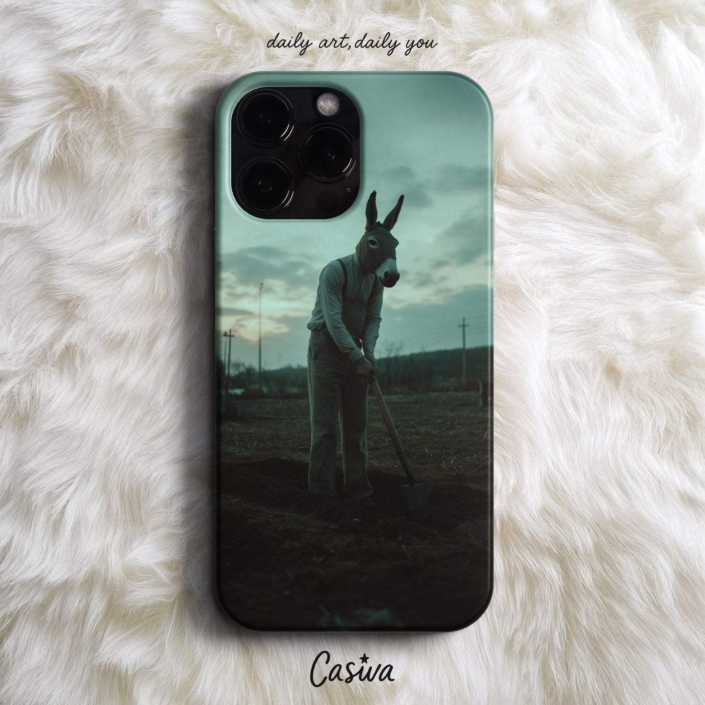 'Silent Donkey' Tasarım Telefon Kılıfı