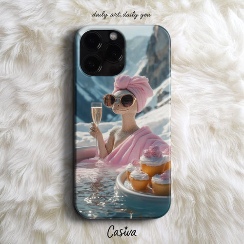 'Champagne Lizard' Tasarım Telefon Kılıfı