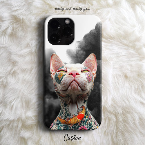 'Sacred Ink Cat' Tasarım Telefon Kılıfı