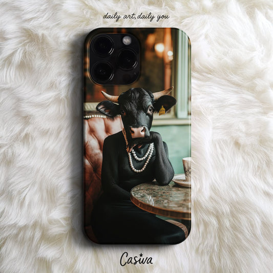'High Society Cow' Tasarım Telefon Kılıfı