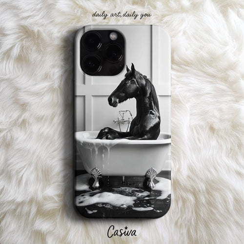 'Gothic Bath Horse' Tasarım Telefon Kılıfı