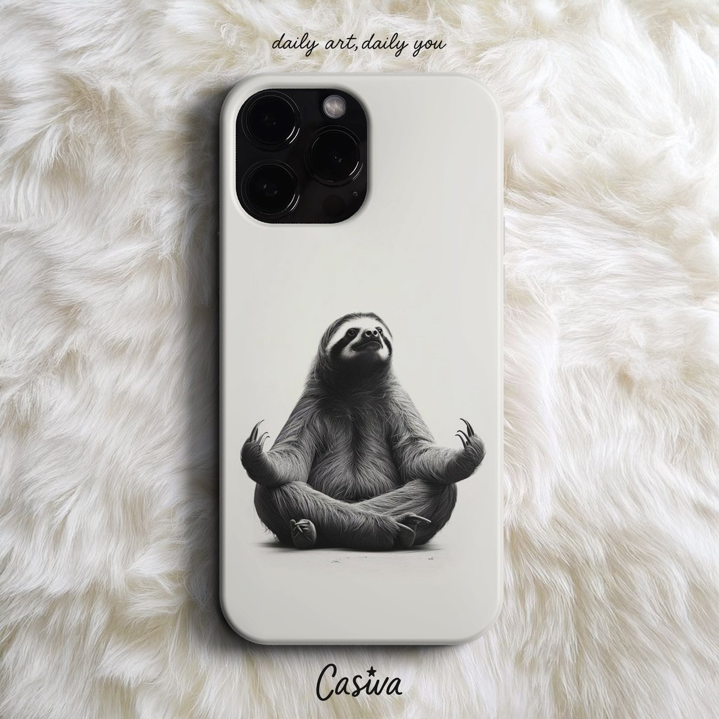 'Zen Sloth' Tasarım Telefon Kılıfı