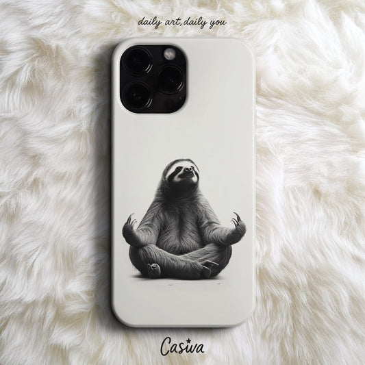 'Zen Sloth' Tasarım Telefon Kılıfı